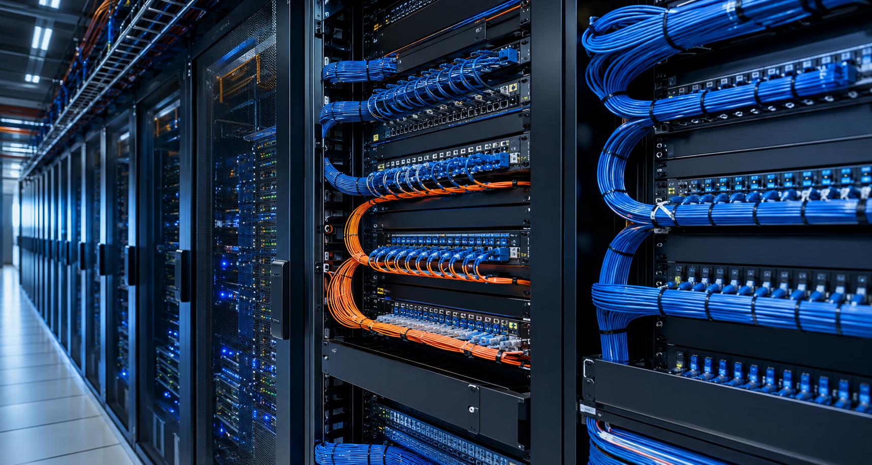 Organized structured cabling in a modern data center